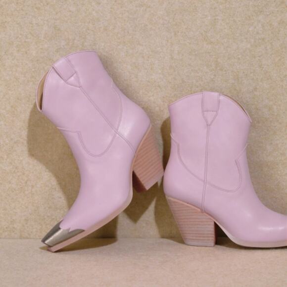 NWT Mi.iM Women's Brayden Metal Toe Block Heel Western Booties - Picture 7 of 9